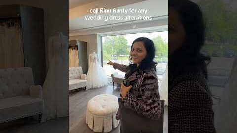 wedding dress alterations today!! officially getting REAL 🥹🤍 #desi #bridetobe #weddingdress