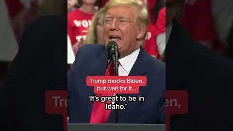 Trump mocks Biden, but wait for it..