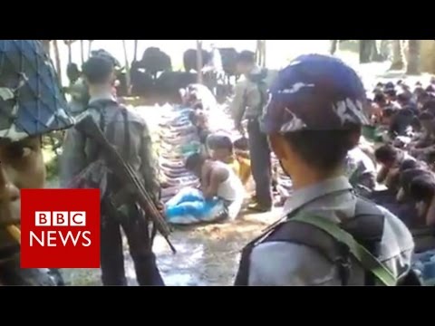 Myanmar police officers detained over Rohingya beatings video – BBC News