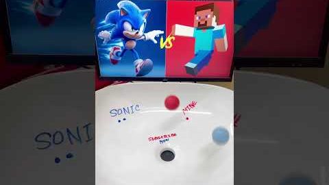 Sonic vs Minecraft Ultimate Drain Duel Comparison 🏁 Speed vs Blocks! Who Wins? #shorts #gaming #usa