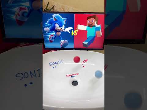 Sonic vs Minecraft Ultimate Drain Duel Comparison 🏁 Speed vs Blocks! Who Wins? #shorts #gaming #usa