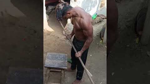 Desi bodybuilder #morning #hard workout #desi gym lover 💪💪