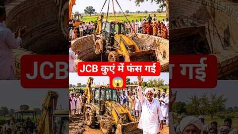 गांव में कुएं से निकाली गई JCB 😲 | Desi Rescue #shorts