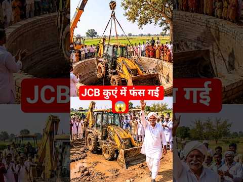 गांव में कुएं से निकाली गई JCB 😲 | Desi Rescue #shorts