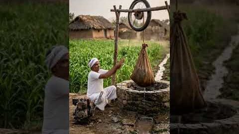 देसी जुगाड से कुवैसे पानी निकले #jugaad #desi #farming #trending #reels #reel #chacha #beta #kishan