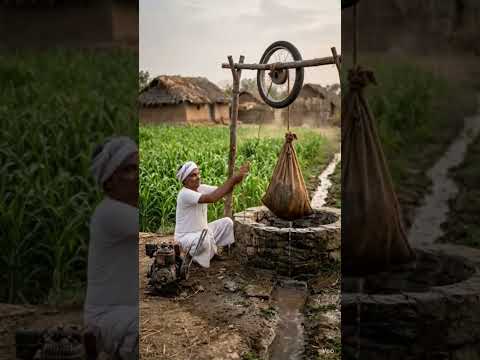 देसी जुगाड से कुवैसे पानी निकले #jugaad #desi #farming #trending #reels #reel #chacha #beta #kishan