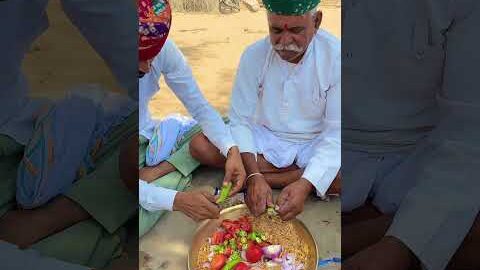 गाँव का देसी नाशता 🥰 #villagelife #rajasthan #desi #gaon #shorts #viralvideo #viralshorts