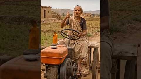 दादी का हौसला देखो 🚜❤️ | उम्र नहीं मेहनत बोलती है | Desi Farming Motivation