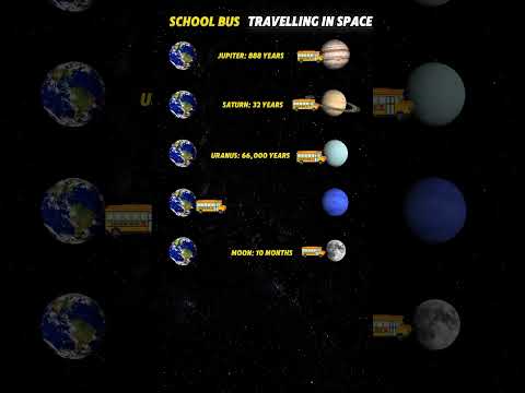 School bus in space?😨#shorts #shortsfeed #trending #trendingshorts #space #universe #planets #viral