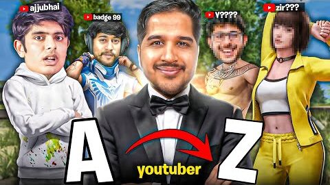 A – Z YouTubers Challenge in 24 Hour 🔥 ENDING 💀