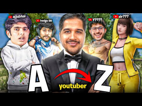 A – Z YouTubers Challenge in 24 Hour 🔥 ENDING 💀