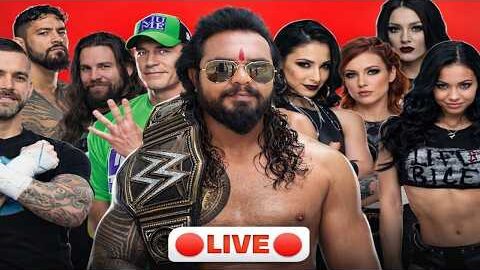 WWE 2K25 LIVE 🔴 INSANE Finish 😳 V-01 #shortsfeed #shorts #live #wwe #shorts #wrestling