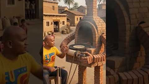 Desi Jugaad Automatic Roti Maker 🔥🚲 | Bicycle Pedal Se Roti Banaye #shorts