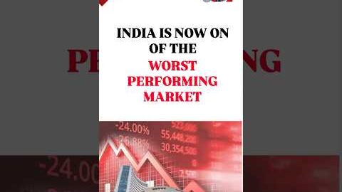 India is now Sathe worst performing Market 🇮🇳📈 #stockmarket #ytshorts #trading #viral#viralshorts