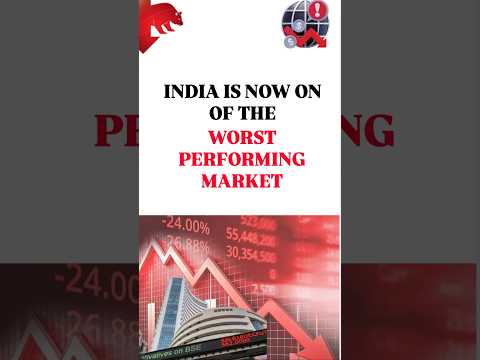 India is now Sathe worst performing Market 🇮🇳📈 #stockmarket #ytshorts #trading #viral#viralshorts