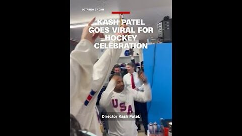 Kash Patel goes viral for hockey celebration