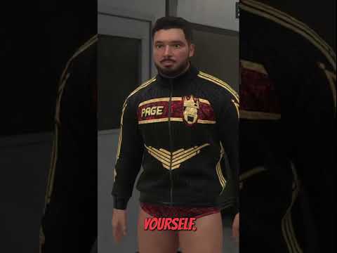 PAGE Walks Into The WORST Promo Of Their Life 😬 #wrestling #shorts