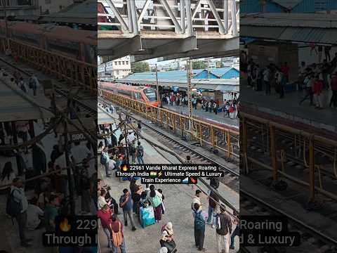 🔥 22961 Vande Bharat Express Roaring Through India 🇮🇳⚡ Ultimate Speed & Luxury Train Experience 🚄 🔖