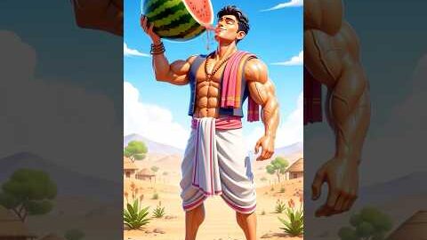 मजबूत देसी किसान vs Watermelon 🍉 | Desi Funny Video | Rural Indian Comedy #short #cartoon