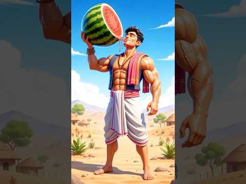 मजबूत देसी किसान vs Watermelon 🍉 | Desi Funny Video | Rural Indian Comedy #short #cartoon
