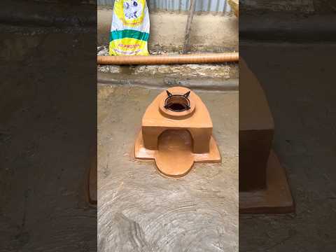 Mitti Ka Chulha Banane Ka Easy Tarika | Desi Mitti Ka Chulha New Design 🔥 #shorts #viral #stove