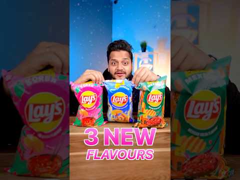 Eating International Lays Flavours in India 🇮🇳 #shorts #Lays #Viral