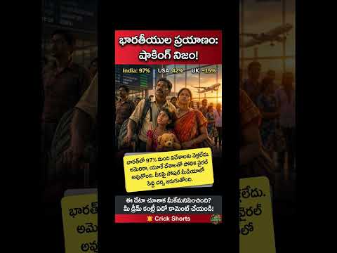 Indiaలో 97% మంది విదేశాలకు వెళ్లలేదు 😮 ఈ ట్రావెల్ డేటా ఇప్పుడు భారీ వైరల్! #viral #trending #shorts