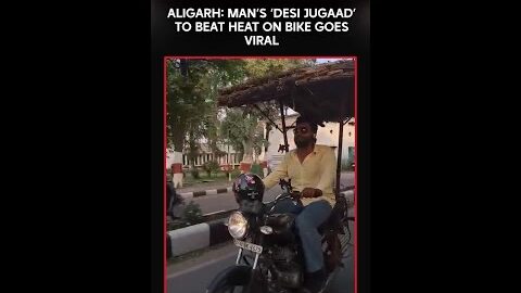 Aligarh Man’s ‘Desi Jugaad’ to Beat Heat on Bike Goes Viral