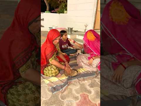 ढोकलों का चूरमा 😍 #villagelife #gaon #food #desi #khana #foodie #ghee #cooking #youtubeshort