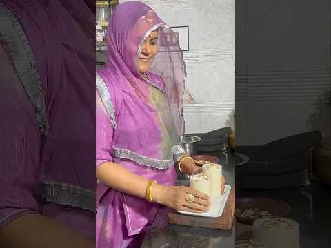बादाम शेक 😍 #desi #rajasthani #food #badamshake #food #cooking #marwadi #youtubeshorts #shorts