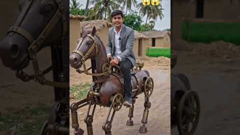 desi jugaad se ghoda banaya 😱😱 #khaniya #horse #ghoda #desi #jugaad #zamidar_life_new_status #gav