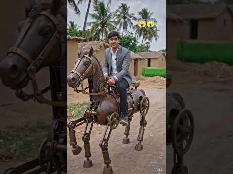 desi jugaad se ghoda banaya 😱😱 #khaniya #horse #ghoda #desi #jugaad #zamidar_life_new_status #gav