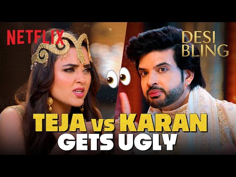 Tejasswi Gets JEALOUS Of Karan Kundrra’s BOYS Dyuti & Satish 🤯 | Desi Bling | Netflix India