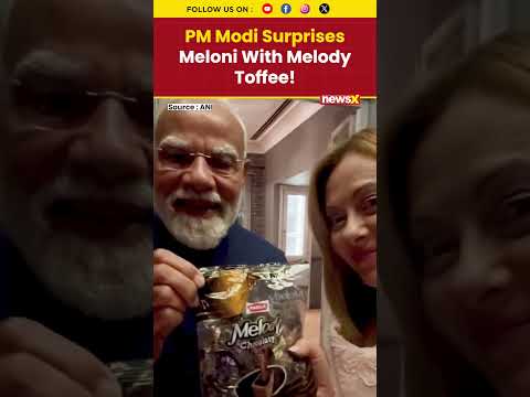 #melodi #viral | Italy PM Meloni Shares Video As PM Modi’s Gifts Melody Toffee, Video Viral!