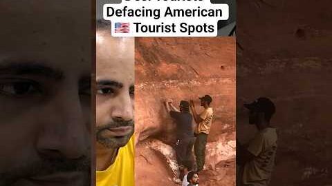 Desi Tourists Defacing American Tourist Spots #indiansinusa #shorts #civicsense