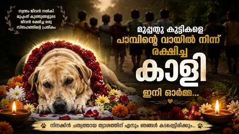 സ്വന്തം ജീവൻ നൽകി കുട്ടികളെ രക്ഷിച്ച നായ 🥺 Odisha Hero Dog Story