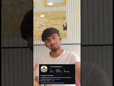 Reality Of Cockroach Janata Party 🪳