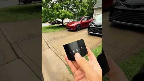 Found a Lost Tesla Key Card… Then This Happened! ⚡#trendingshorts