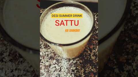 Healthy Desi Summer Drink – Sattu ka Sharbat #bihari #sattu #desi #drink #shortvideo #recipe #viral