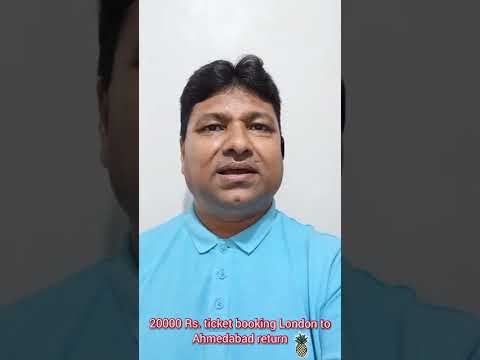 20000 Rs. ticket booking London to Ahmedabad return flight | Viral news
