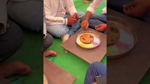 घी की मनवार 😍 #desi #ghee #rajasthan #khana #food #youtubeshorts #food