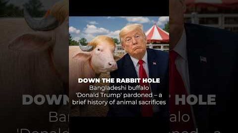 “Buffalo Named ‘Donald Trump’ Goes Viral Worldwide 😱🐃”# shorts# donald trump# you tube shorts#news