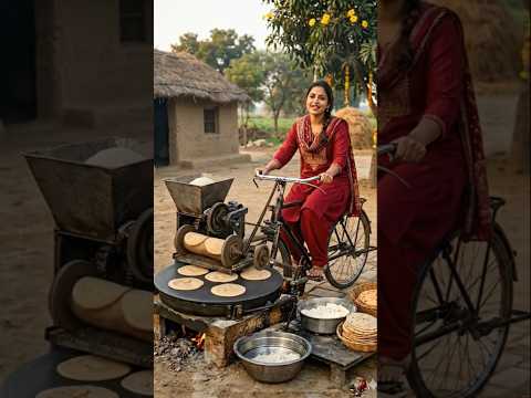 साइकिल से रोटी बनाने का देसी जुगाड़ 😲🔥 | Village Desi Jugad Roti Making Machine #desijugaad