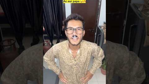 AC aur desi papa 😂🔥| Indian family #shorts #indian #comedy #relatable #chaman #bacpan #garmi
