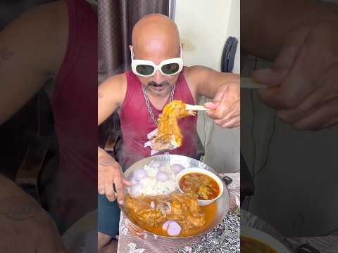 Desi murgi aur mutton thali….😍🍗 #chickenlegpiece #ulhaskamathe #foodchallenge #indianfood #shorts