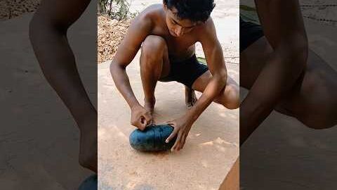 एक मुक्के में💪 watermelon 🍉 फोड़ दिया 😱#desi Jotha 🦍
