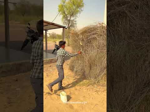 देसी AC😍 #desi #rajasthan #villagelife #youtubeshorts #villagelife #rural #garmi #viral #video