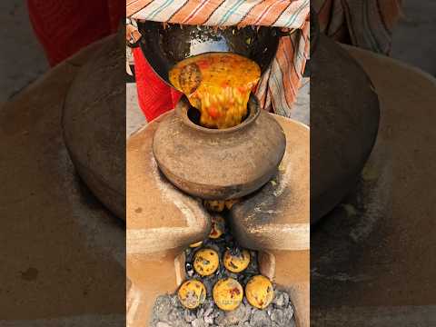 गांव की दाल बाटी का स्वाद#desi #food #rajasthani