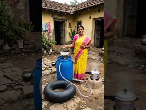 घर पे बनाए बायोगैस सिस्टम#desi #jugaad #trending #chacha #jugad #reel #reels #रील्स #desijugaad #ai