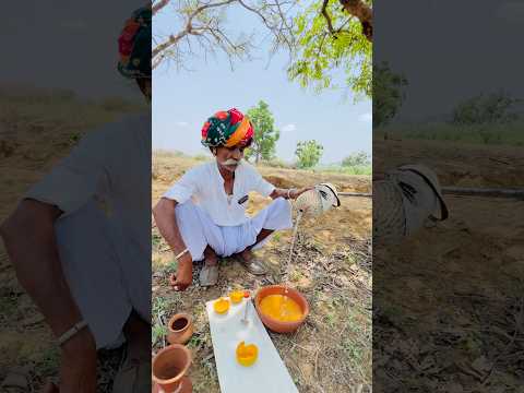 तपती गर्मी में बिलपत्तर का ठंडा रस 😍 #villagelife #desi #food #culture #sukoon #ytshorts ￼